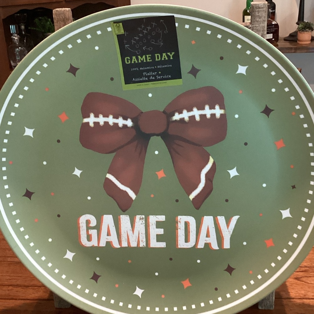 Melamine Football Serving Platter